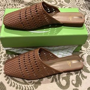 Sam Edelman Women's Shoes 9 Leona Slip on Low Heel Mule Light Cuoio Brown Size 9